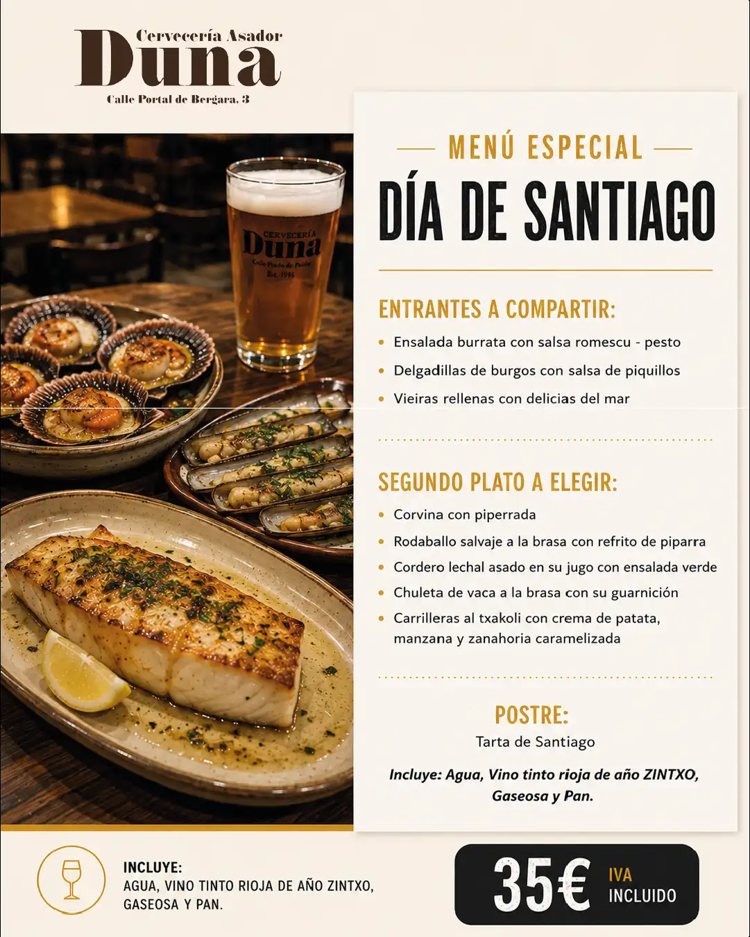 menu dia de santiago vitoria gasteiz